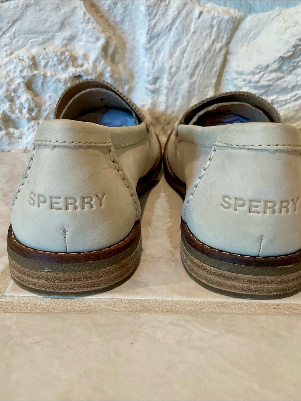 NWOT Sperry Seaport Penny loafer in ivory leather, women’s size 9. - Picture 7 of 12
